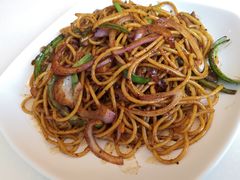 黑椒牛肉炒意粉-金利茶餐厅(中船汇店)