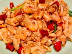 葱爆河虾-粗茶淡饭·隐庐私厨(东亭店)