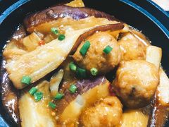 茄子肉丸煲-百福麵家(新馬路店)