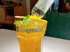 柠檬百香果调酒-秀儿家の小确幸花园西餐厅