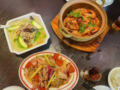 砂锅胡椒盐焗虾-乾坤饭店