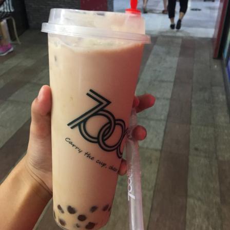 700cc天然苏打水茶饮(龙之梦店)-"味道一般 珍珠也你没想象的好吃!