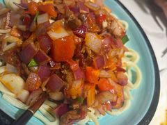 辣皮子炒肉拌面-阿里疆Alijiang·丝路美食·异域风情·清真(长楹天街店)