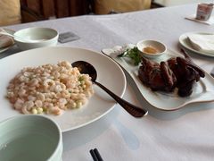 鸡头米炒手剥河虾仁-南通滨江洲际酒店-东厨中餐厅