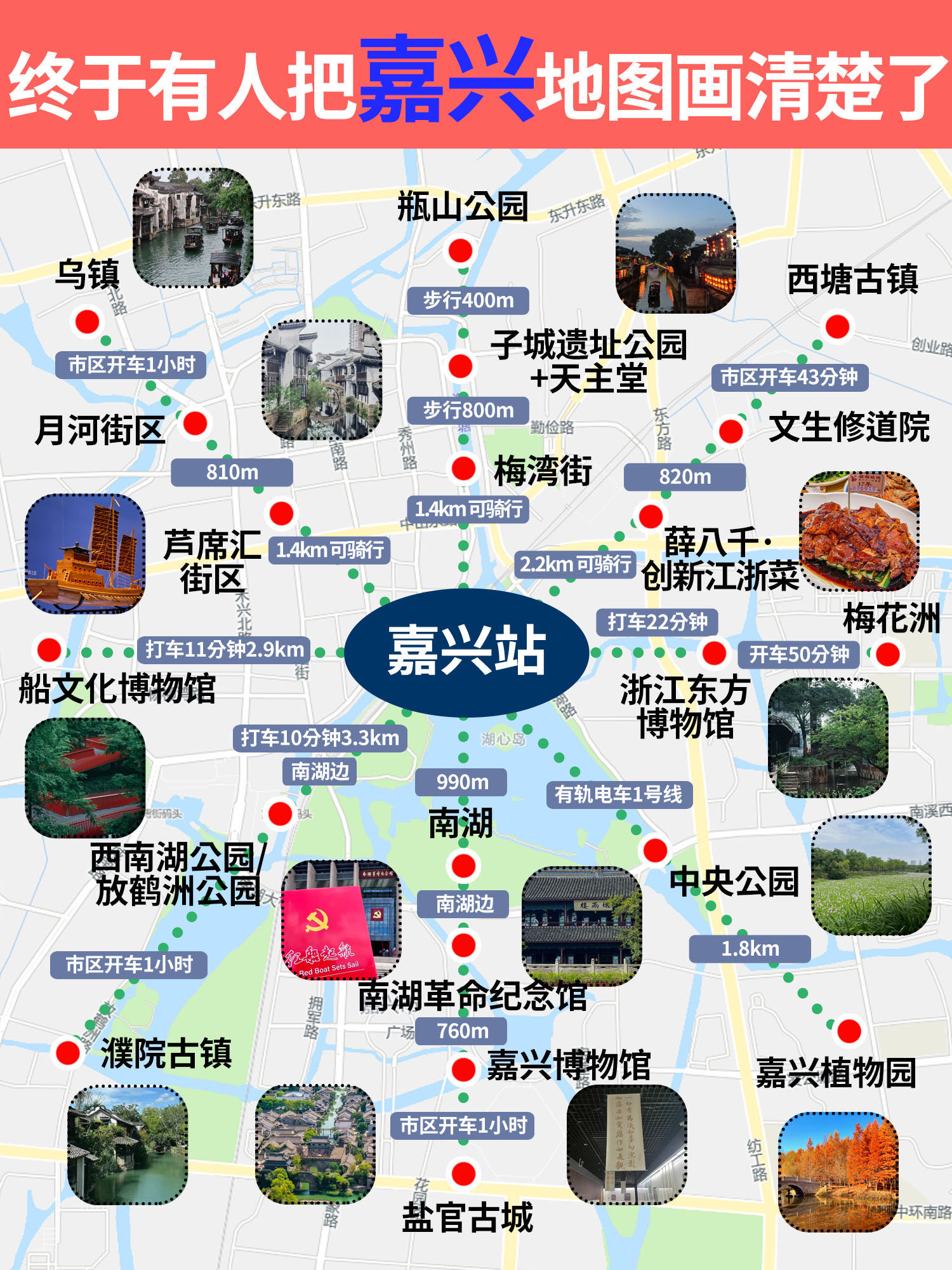 终于把嘉兴景点画清楚了,直接抄作业