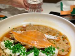 葱油蒸红膏蟹-玫瑰厅上海菜(兴国路店)