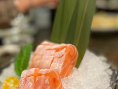 三文鱼腩刺生-炙柒Sekinana·精致料理 烧鸟·铁板烧(海上世界店)