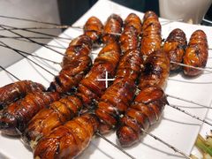 烤蚕蛹-老万烧烤(典逸心洲店)