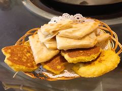 葱花饼-姥家大锅台水库渔家