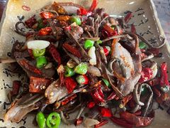 维菜炒坛子肉-宋记冕宁土菜馆(海门渔村二店)