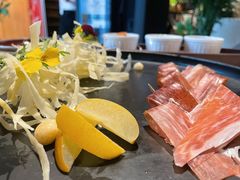 三年金钱火腿配大理手撕乳扇-泓0871臻选云南菜·味庄