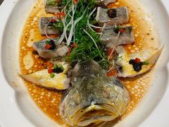 黑蒜榄角蒸大黄鱼-港丽餐厅(来福士店)