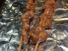 牛肉串-路边摊小炉子烧烤