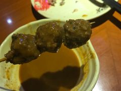 香菜肉丸子-杨翔豆皮涮牛肚(万和城店)
