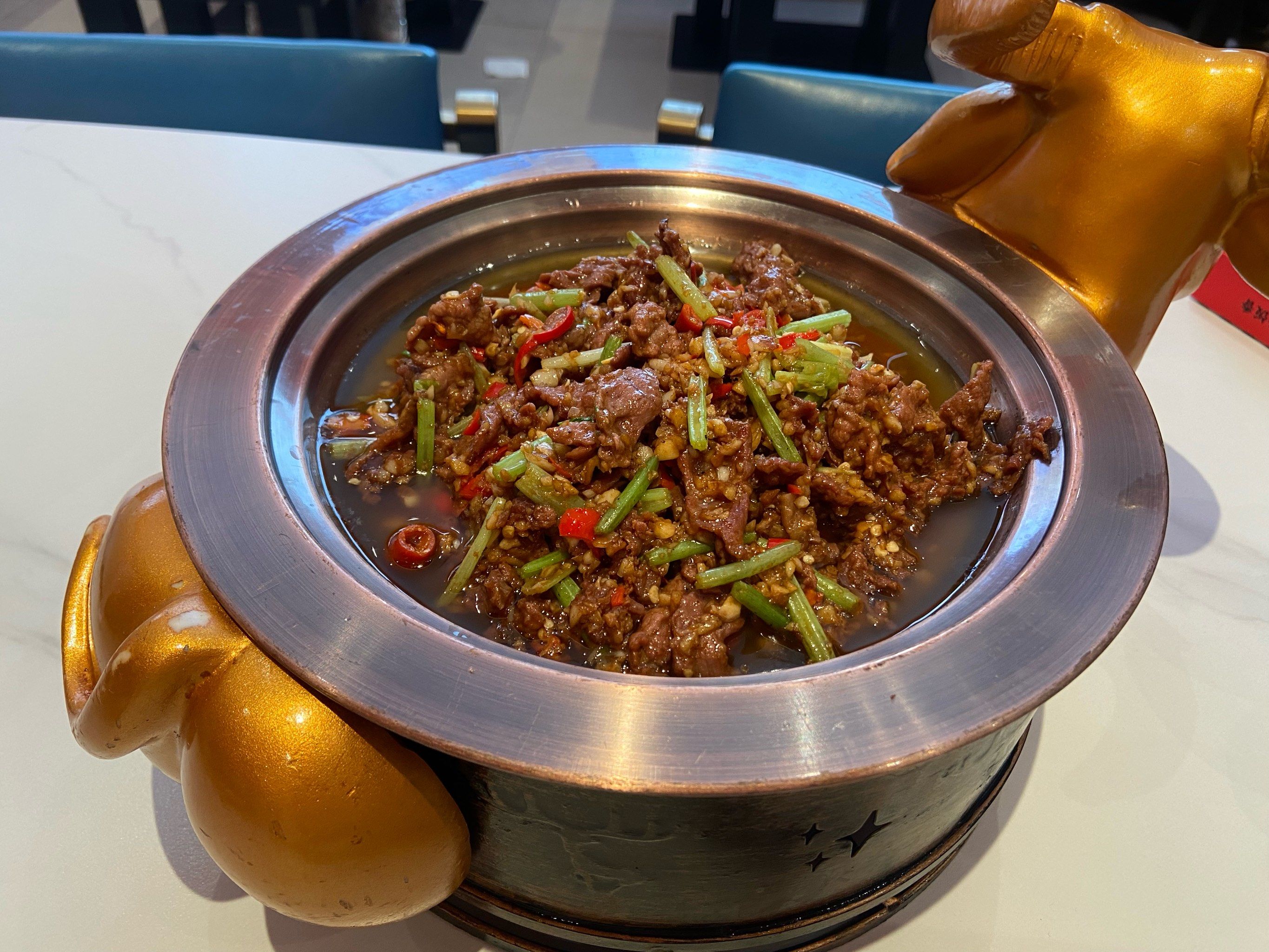 正宗湘菜,湘先生米小姐,小炒黄牛肉是店里