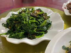 酸菜炒豆尖-古道惠风饭庄
