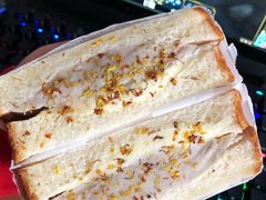 芋泥桂花奶酪三明治-啊噗吐呦现场烘焙(麦凯乐店)