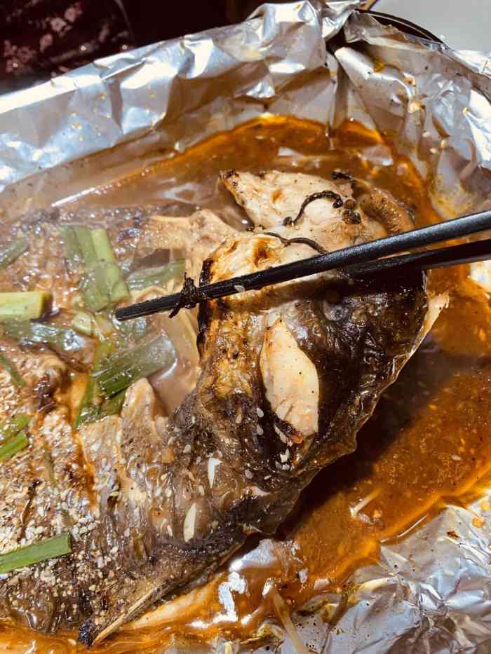 渔火头锡纸烤鱼·烧烤(二七广场店)-"到了才知道是锡纸烤鱼看到锡纸一