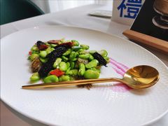 羊肚菌炒蚕豆-上蔬无瑕· 创意素食·Vegetarian(华采天地店)