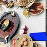龙虾+鲜牛肝+. +黑千层肚等10荤6素2小吃