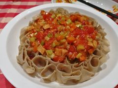 西红柿茄丁浇汁莜面-西贝(无锡万象城店)