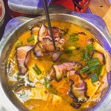 【招牌烤鱼】 招牌必点，基本上每桌都有这道菜️外皮烤