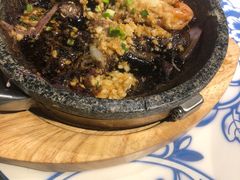 蒜蓉铁板虾-卢大鲜鱼头捞饭(美利广场店)