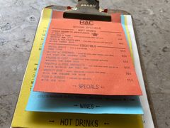 菜单-RAC BAR(安福路店)