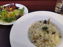 奶油蘑菇培根烩饭-爱茉莉意大利西餐厅