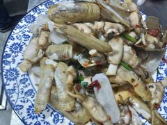 辣炒蛏子-胖子饺子馆·海鲜家常菜(海军博物馆店)