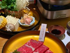 京都雪花牛肉寿喜锅-花潮料理艺食馆(世欧广场店)