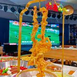 火锅店居然🈶️这么大的电子屏幕看世界杯⚽️贼爽🔥