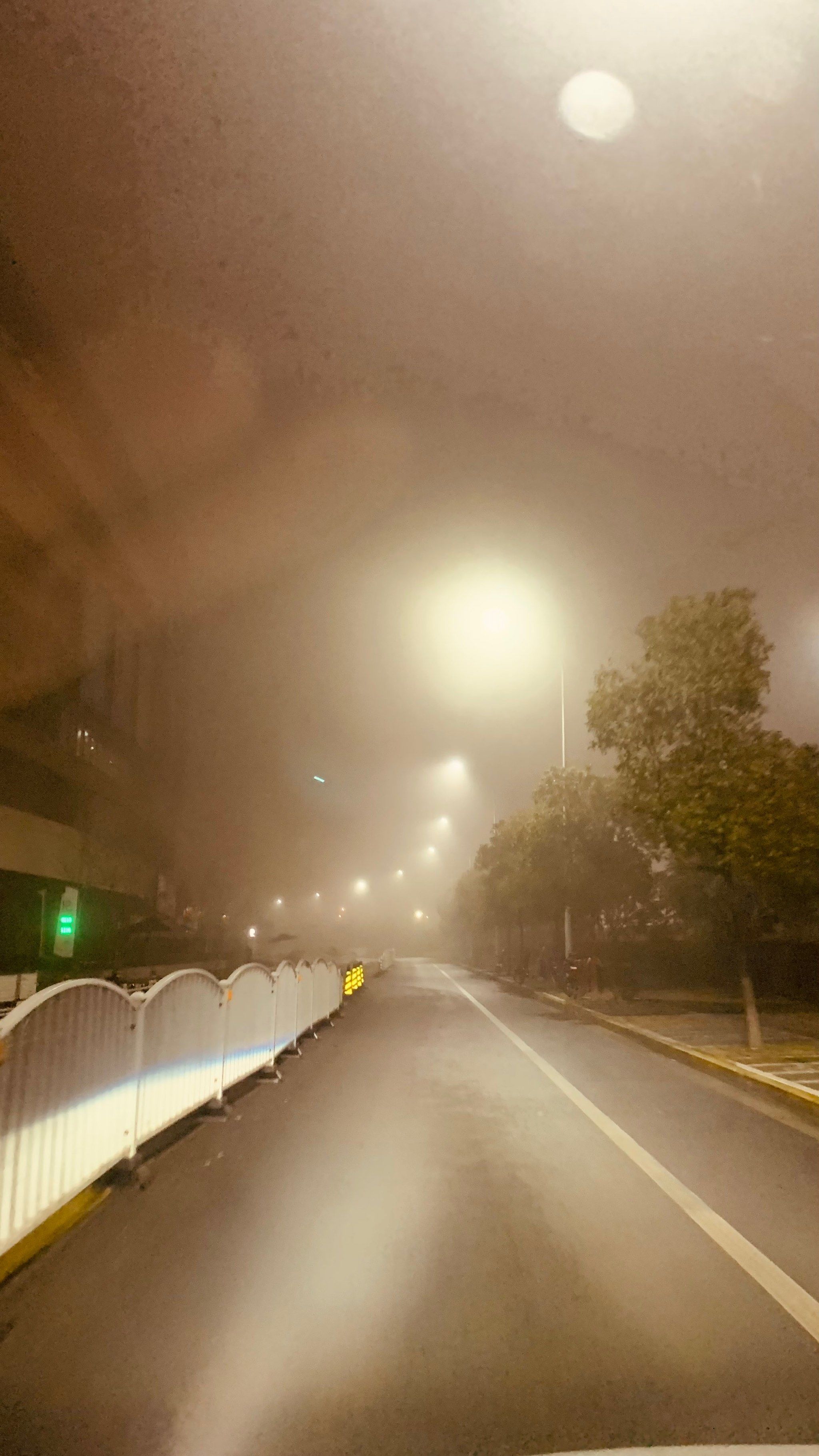 孤独感满级的氛围就是深夜的大雾街道