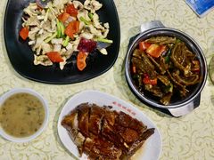 果仁炒生鱼片-禄源公·老莞诚饭店