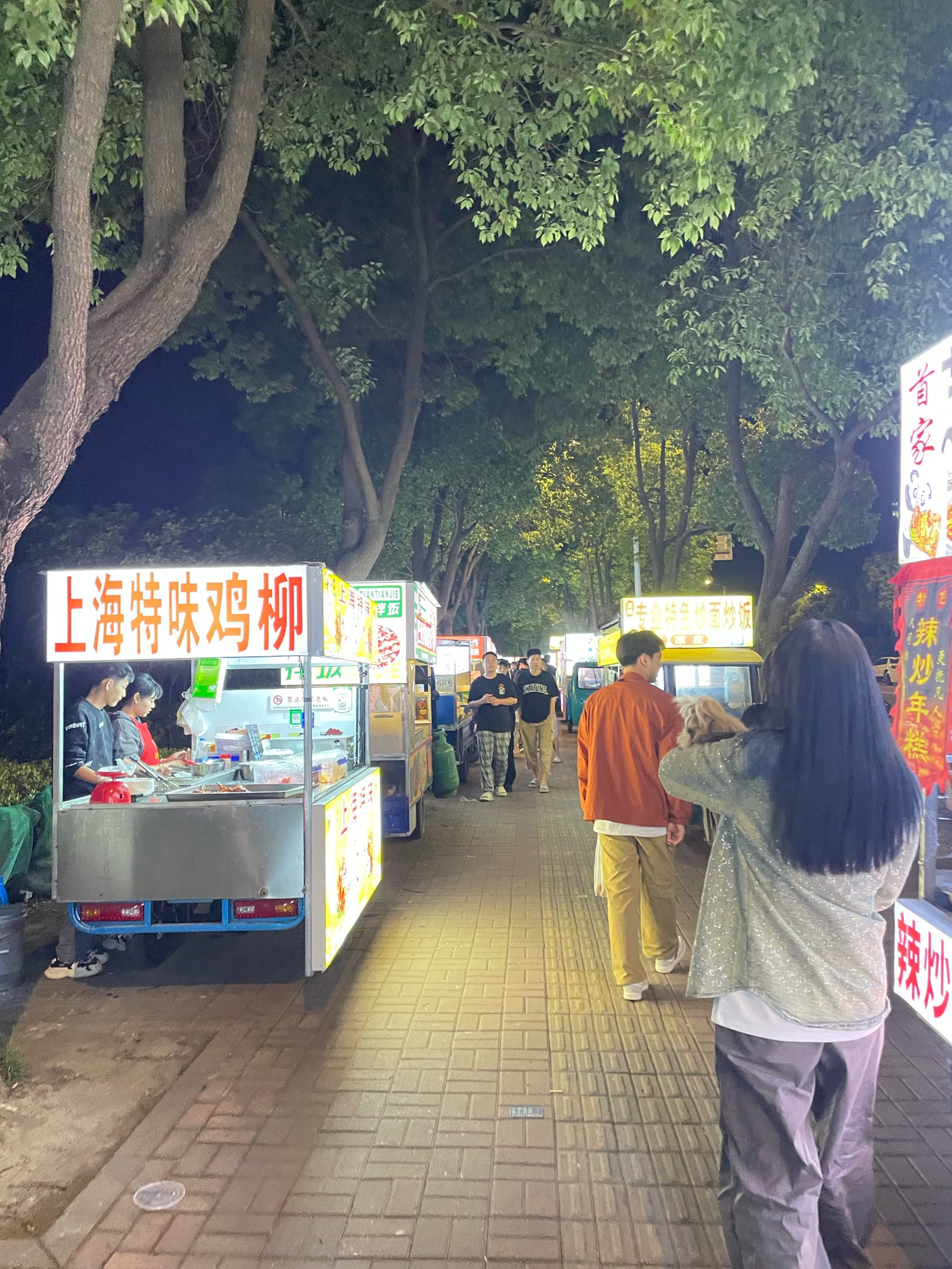 夜市照片真实路边照片图片