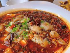 炝锅辣鱼片-老牌坊鲁菜名店(宽厚里店)