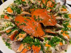 咸鱼糟香肉饼蒸膏蟹-新雅粤菜馆(南京东路店)