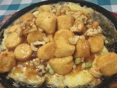 铁板海鲜豆腐-豪园台山碳烧生蚝(蓬江江华店)
