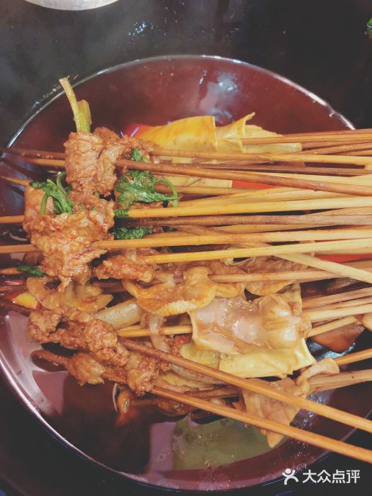 食全食美冷锅串串(青年街店)香菜牛肉图片