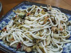 槽菜炒粉干-福州人铭小吃