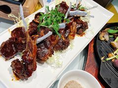 蔬菜汁煎烤小羊排-四季民福烤鸭店(前门店)