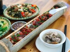 腊味竹筒饭-花悦农庄 | 烧鸡·竹筒饭(沙迳高沙温泉香溪堡店)