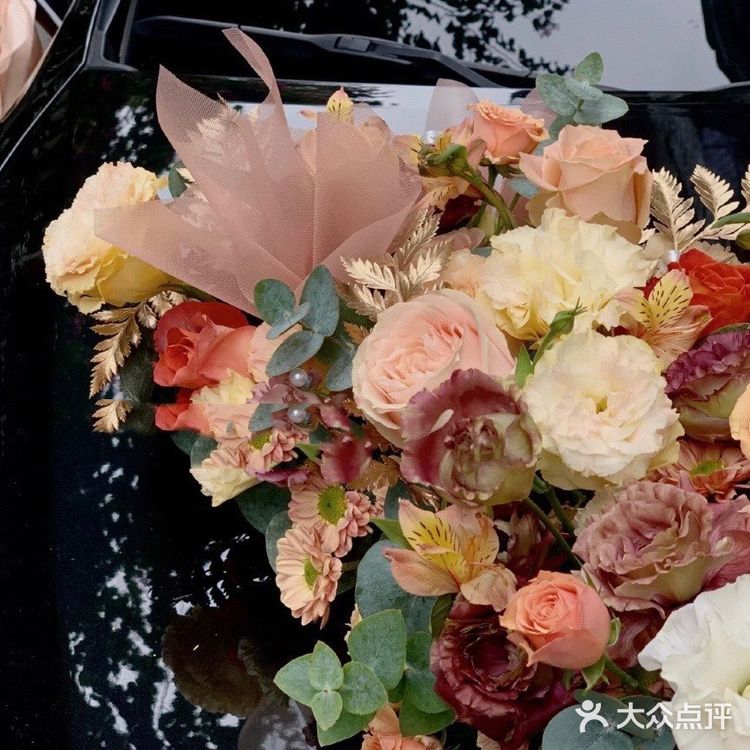 婚车花艺分享-🍂奶茶色系婚车