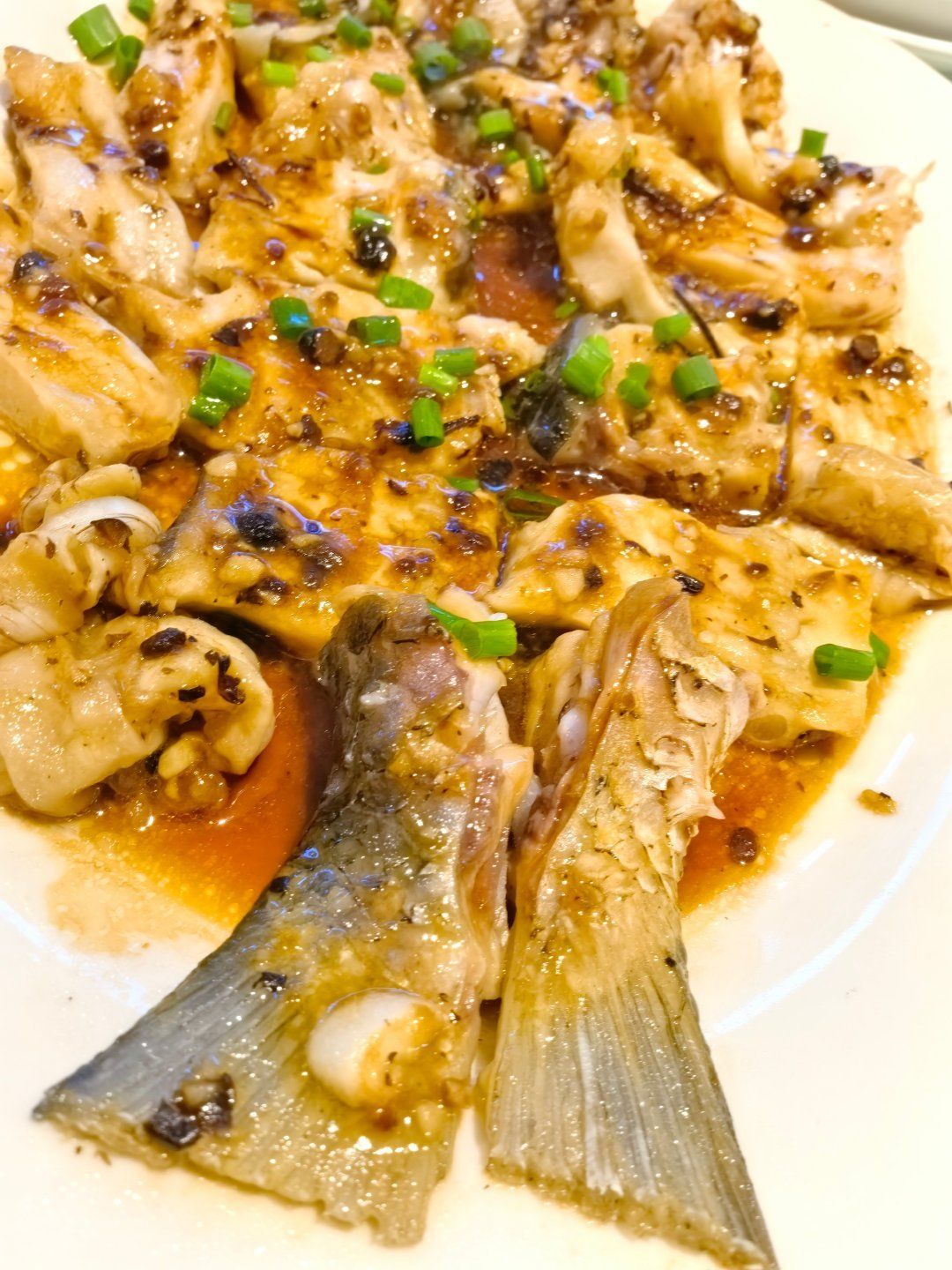 粥水无骨鱼打边炉,豉汁蒸鱼骨