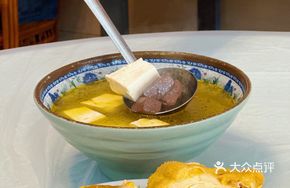 Chicken Blood and Tofu Soup