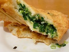 素韭菜馅饼-老方子馅饼粥(台东店)