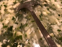 荠菜肉丝豆腐羹-阿英煲(凉城路店)