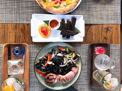 海鲜墨鱼汁面-喜洲吧·江畔老船厂·庭院餐厅(喜临院店)