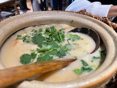 鲜虾干贝粥-潮十三潮汕砂锅粥(高新四路大都荟店)
