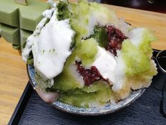 抹茶生乳かき氷-WONDER ICE 萬得冰田(建設路总店)